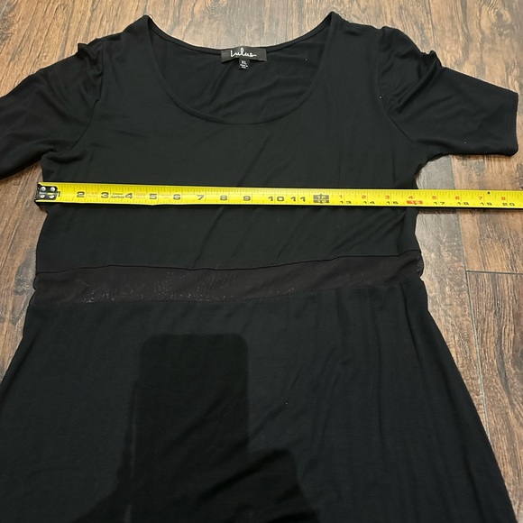 Lulus Maxi Dress with Front/Side Slit and Sheer Panel at Waist - Picture 5 of 7